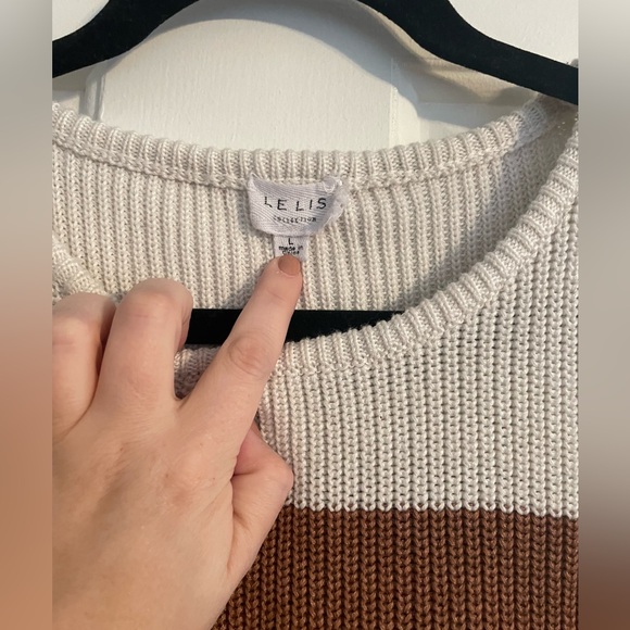 Color Block Sweater Tank - Picture 2 of 3